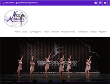 Tablet Screenshot of newattitudesdance.com